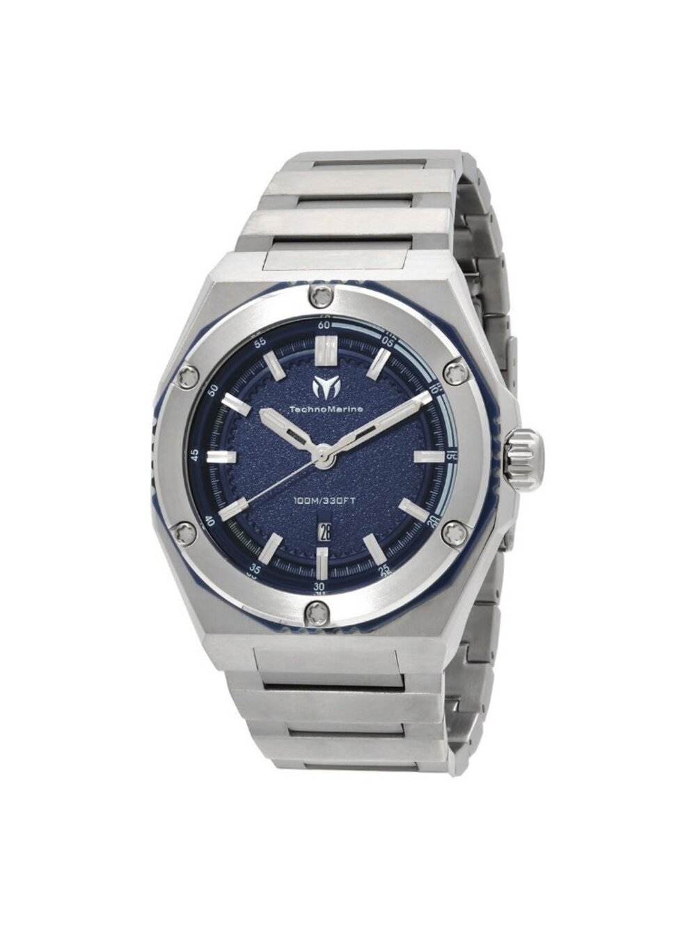 NWT Technomarine Coral Quartz Blue Dial Men's Watch